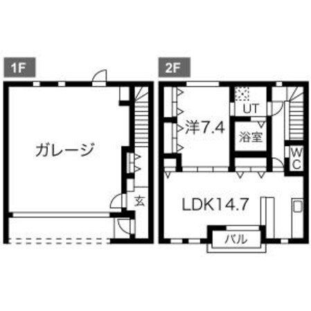 ガラージュ・ド・ルクスみゆきの物件間取画像